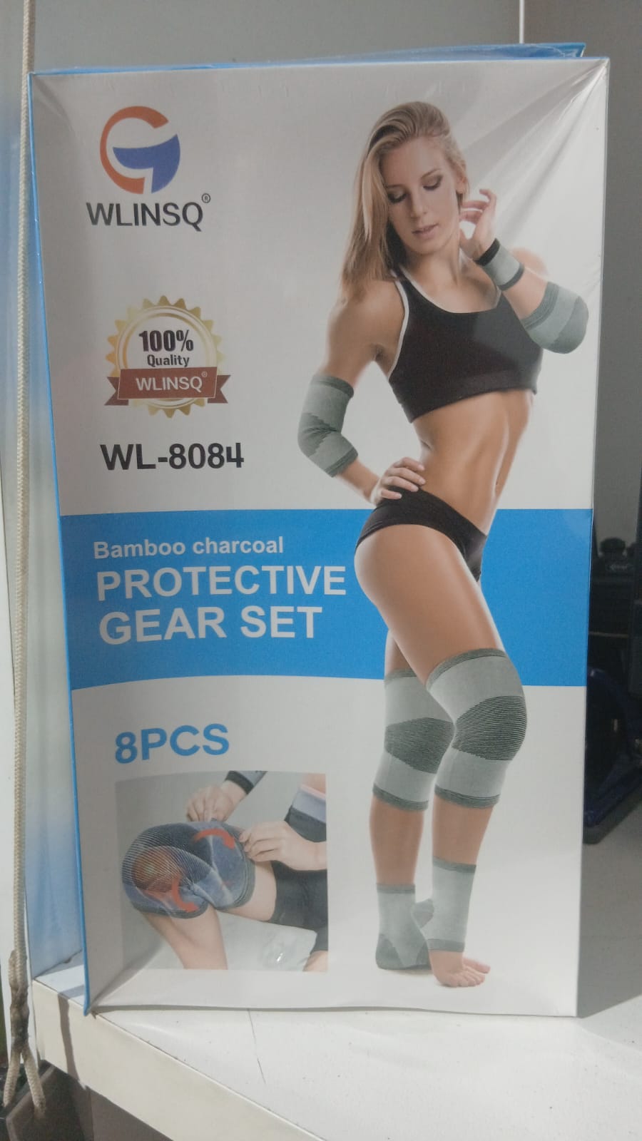 Kit Protector de Compresión de Bambú x8 (Rodilleras, Coderas, Tobilleras y Muñequeras)